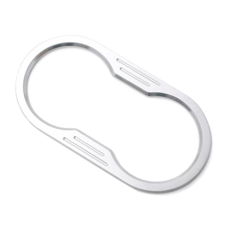 Cup Holder Bezel Cover for 07-10 Wrangler JK | DV8 Offroad | D-JP-180005-BL | Billet Aluminum Construction | Adhesive Attachment