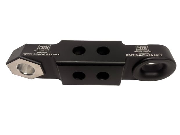 Dual-Sided Hydra Hitch – Recovery Hitch | Soft & Steel Shackle Compatible | 2" Receiver | 7075 Aircraft-Grade Aluminum | Rated 15,000 lbs. Per Side