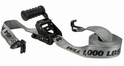 12 in. W Keeper x 12 ft. L Gray Tie Down Strap 1000 lb. 1 pk