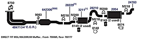 700177 AP Exhaust Products Muffler Exhaust