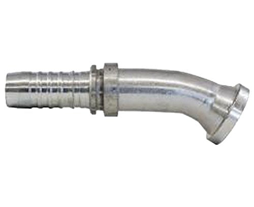 GlobalSpiral Couplings Gates 16GS-16FL30M, Code 61 O-Ring Flange, Zinc Plated Carbon Steel, 6.02", 30° Bent Tube, 1" ID