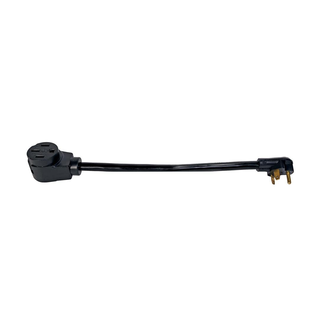 RV Power Cord Adapter Arcon 14242C 50 Amp Female to 30 Amp Male 18 Inch Pigtail TT-30P to 14-50R Black PVC cCSAus Certified
