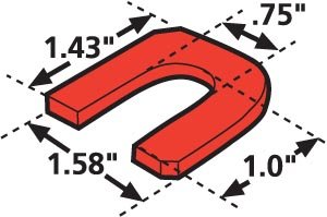 36052 Specialty Products Company 1/8" Upper Control Arm and Drive Axle Shim for Van Hool, (Pack of 6)