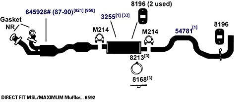 Exhaust Tail Pipe AP Exhaust Products 54781