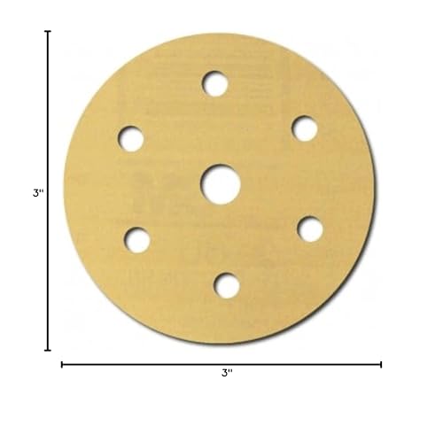 3M Hookit Gold Disc 236U, 3 in, P80 Grade, 50 Discs, Automotive Abrasive Discs, 00921