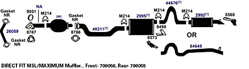 Exhaust Tail Pipe AP Exhaust Products 64645