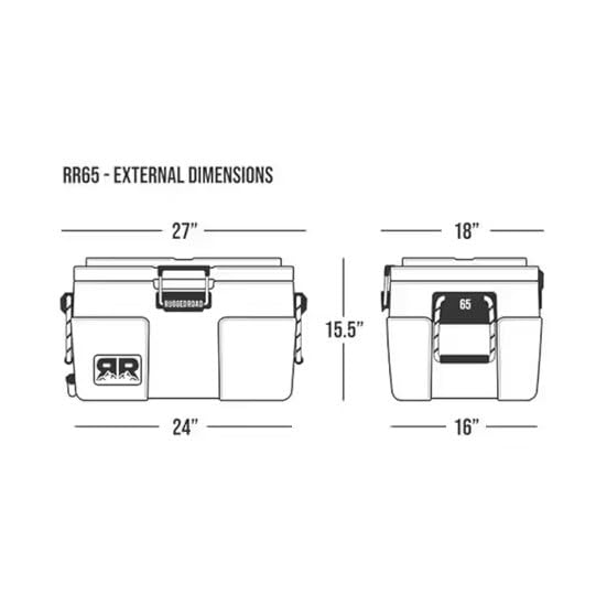 45 V2 Rugged Road Cooler, Forest Green