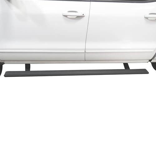 Black Horse Elite Power Board Retractable Black Compatible with 2014-2018 Silverado-Sierra 1500 Double Cab/2019-2021 Silverado and Sierra 2500-3500 Double Cab-PWBR1373
