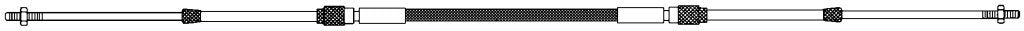 Uflex Control Zero Mach Cable, 19' MC0X19