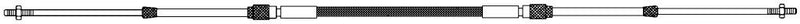 Uflex Control Zero Mach Cable, 19' MC0X19