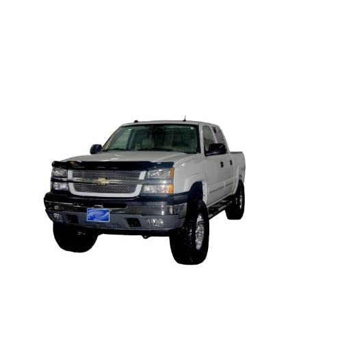 Bugflector Hood Shield / Protector Auto Ventshade [AVS] | Fits 2001 - 2002 Chevrolet Silverado 1500 | High Profile Bug Deflector - 1 pc., Dark Smoke | 23657