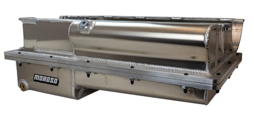 Moroso Aluminum 20377 2 Piece Wet Sump Oil Pan, Fits Big Block Chevy Mark IV, For use w/External Pump