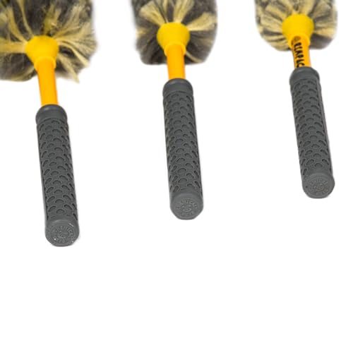 Rimpaca Chemical Guys Ultimate Wheel Brush Set - 3-Piece Wheel Cleaner Brush Kit with Soft Bristle Brushes for Cars, Trucks, SUVs, Motorcycles, and RVs - Safe for Rims, Grilles, and Tight Areas