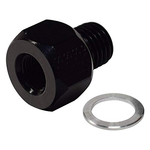 Inline -16AN Fragola Oil Temp Adapter - Black