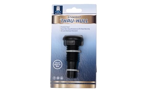 3/4" Thru-Hull Straight BLK