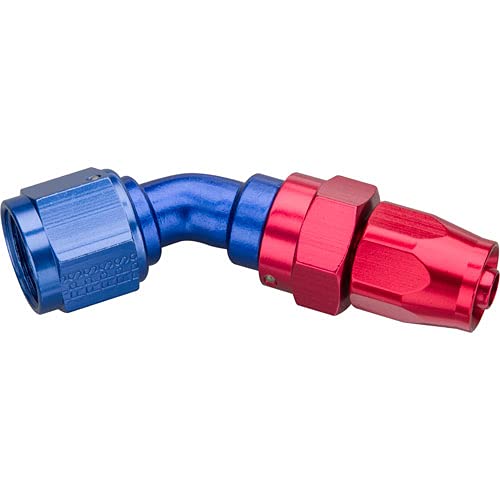 -6AN Hose 45 Degree Reducing Hose End -8AN Fem