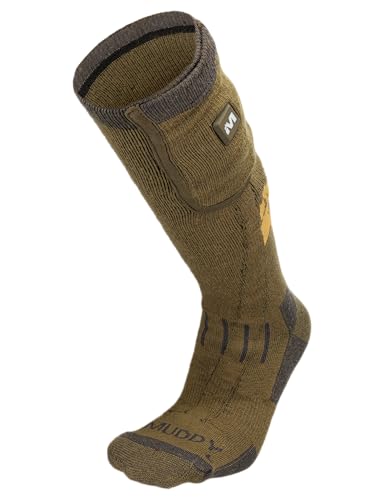 Muddy Outdoors Nucleus Men's Heated Socks Brown Clay Medium/Large