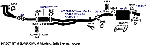 Exhaust Muffler AP Exhaust Products 709010