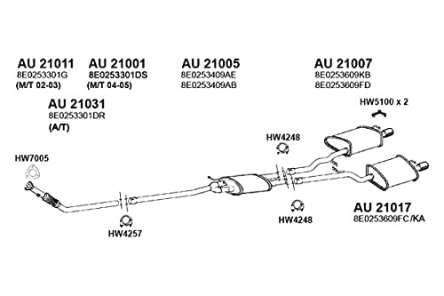 Exhaust Clamp New for Accord Altima A4 Quattro A4 Cabriolet 2002 Rabbit Converti