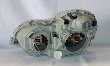 Right TYC Headlight Assembly Compatible with 2005-2007 Mercedes Benz C-Class