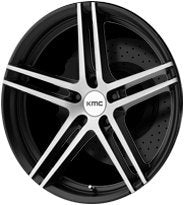 KMC Wheels 20X10 KM703 5X4.5 S-BLK BRUSH 45MM - KM70321012345
