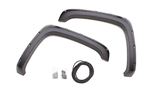 Lund Elite Series RX103SA Black Rivet Style Standard Front Fender Flare - 2 Piece