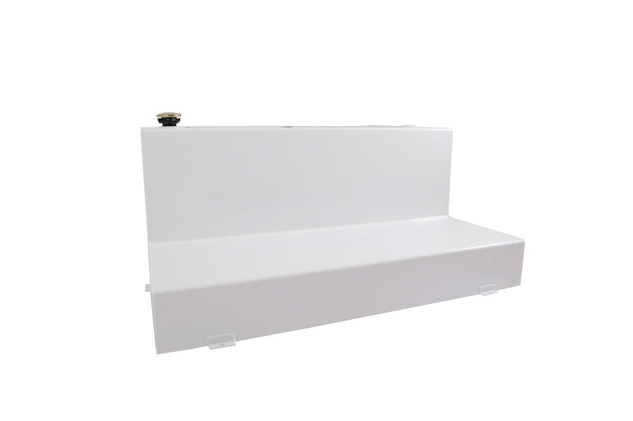 L-Shape Dee Zee DZ92756S Transfer Tank (111 gallon) - White Steel