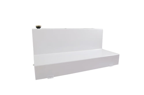 L-Shape Dee Zee DZ92756S Transfer Tank (111 gallon) - White Steel