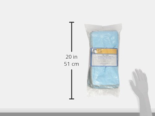 Microfiber Carrand Terry Towel (12-Pack), Blue