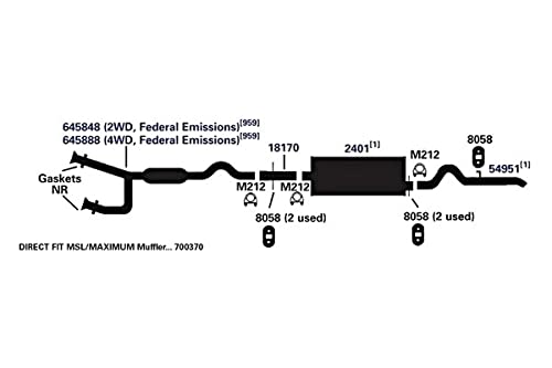 700370 AP Exhaust Products Muffler Exhaust