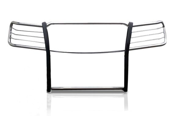Bumper Guard Black Horse Grille brush Modular Stainless Steel Compatible with 2007-2013 Chevrolet Avalanche|2007-2014 Chevrolet Suburban 1500|2007-2014 Chevrolet Tahoe-17A037400MSS