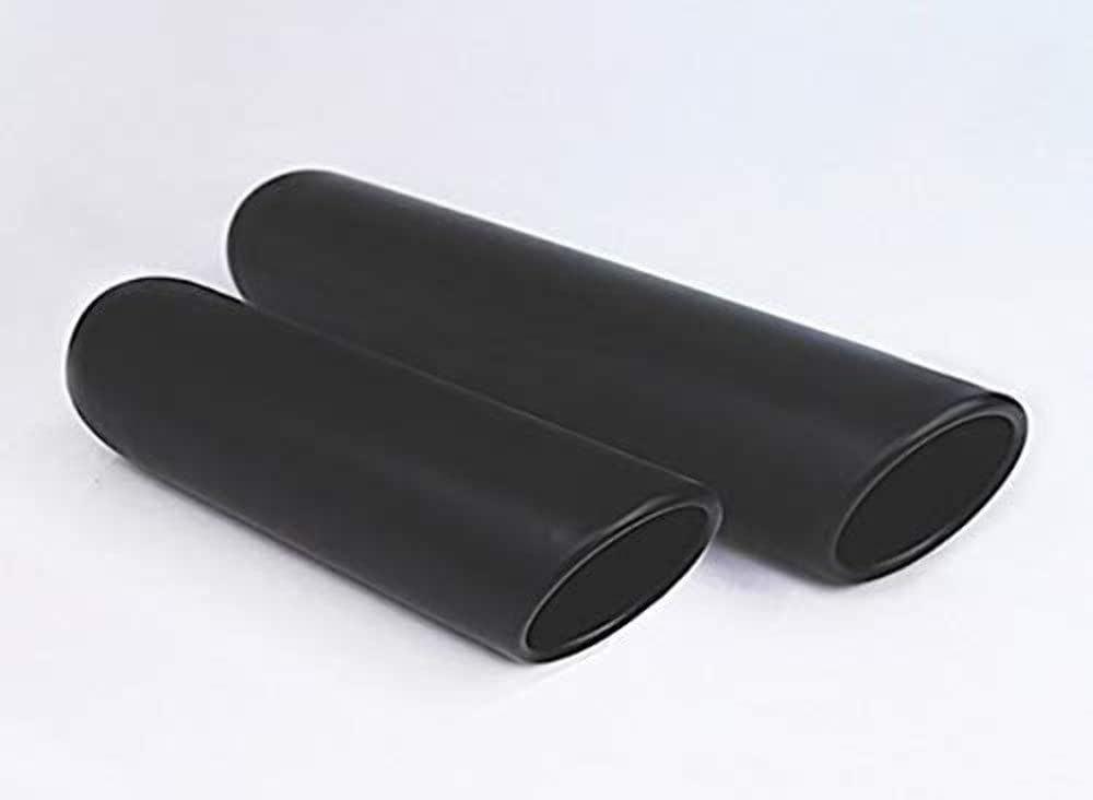Dt-244012Rbk Different Trends Black Powder Coated Rolled Slant Blk Exhaust Tip 2.25In Id/4.00In Od