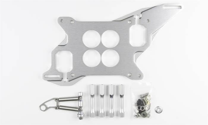 Lokar 1010164 Performance Products 1.75" Bore 4150 4 Hole Plenum Raw Rod Type Throttle Cable Mounting Bracket & Spring Return Kit