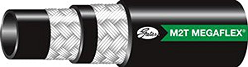 6M2TXLRG Gates REEL Synthetic Rubber, Hydraulic M2T MegaFlex 2-Wire Braid Hose, SAE 100R16, Maximum Pressure: 5000, -40 degrees F to 212 degrees F Temperature Range, 1500' Length