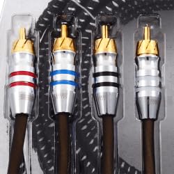 Sundown Audio Premium RCA-SAZ2CH6 Mono RCA Signal Cable – 6ft Twisted Pair, Dual Shielded OFC Copper with Braided Foil, High-Grip Connectors for Noise-Free Car Audio