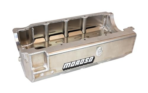 Moroso Aluminum Marine/Drag Race Oil Pan 21420, Fits Big Block Chevy Mark IV, 7.75" Depth