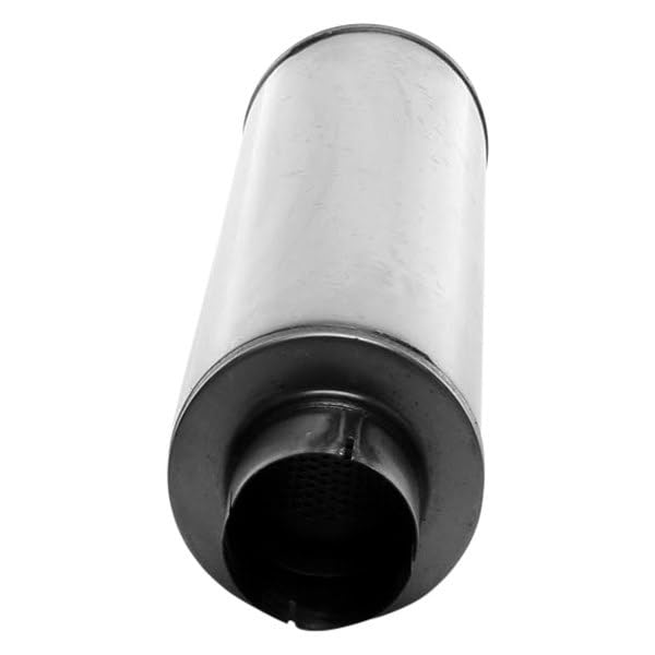 Cherry Bomb SA2772 Muffler - Salute Reversible Round Body - D4" X L24" 30" OAL 4" C/C Muffler - Cherry Bomb Salute