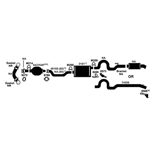 Exhaust Muffler AP Exhaust Products 7543