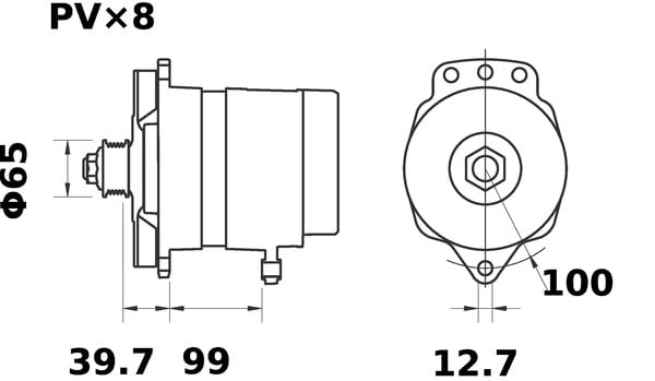 Alternator Mahle - MG68
