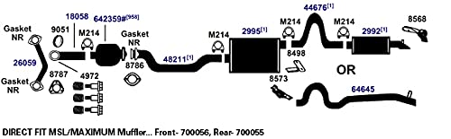 Exhaust Tail Pipe AP Exhaust Products 64645