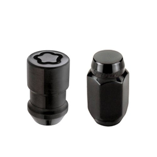 Cone Seat Style McGard 84562BK Black (1/2" - 20 Thread Size) Wheel Installation Kit for Jeep Wrangler - 23 Piece