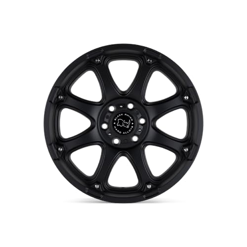 Black Rhino GLAMIS Hard Alloys 17X9 8X6.5 5.47 12mm MATTE BLACK - 1790GLA128165M22