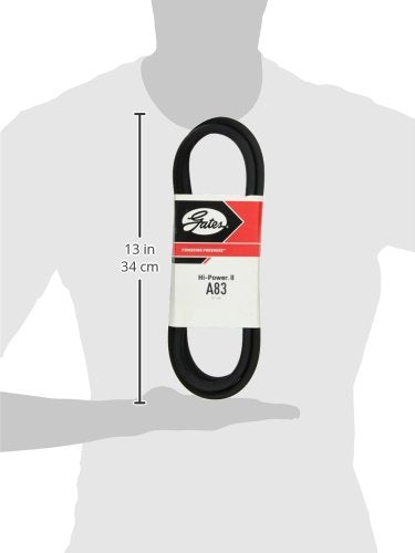 Gates Hi-Power II A83 V-Belt 85" O.C. x .5" Top Width