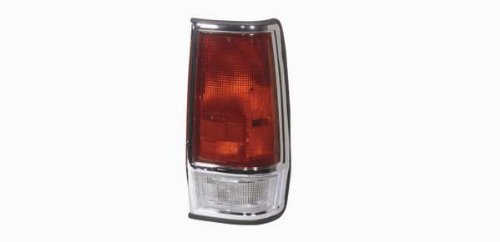1985-1986 NISSAN PICKUP RIGHT HAND TAIL LIGHT LENS & HOUSING; 2WD; 720; CHROME TRIM TYC 11-1643-09