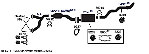 Exhaust Bracket AP Exhaust Products 8056