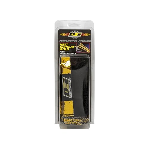 Heat Shroud GOLD Design Engineering 10924 2-2.5" ID x 36" Line Sleeving Hi-Temp Protection up to 800°F (with Hook and Loop Closure)