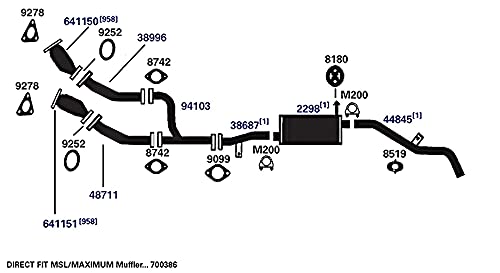 Exhaust Muffler AP Exhaust Products 2298