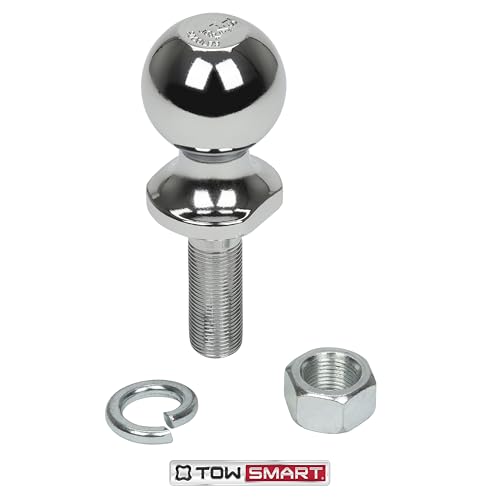Chrome TOWSMART Class I Trailer Hitch Ball, 2,000 lb., 1-7/8 in. Ball Diameter, 1 in. x 3 in. Shank