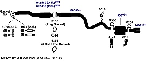 700162 AP Exhaust Products Muffler Exhaust