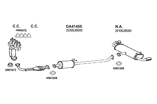 Exhaust ANSA DA41455 Muffler